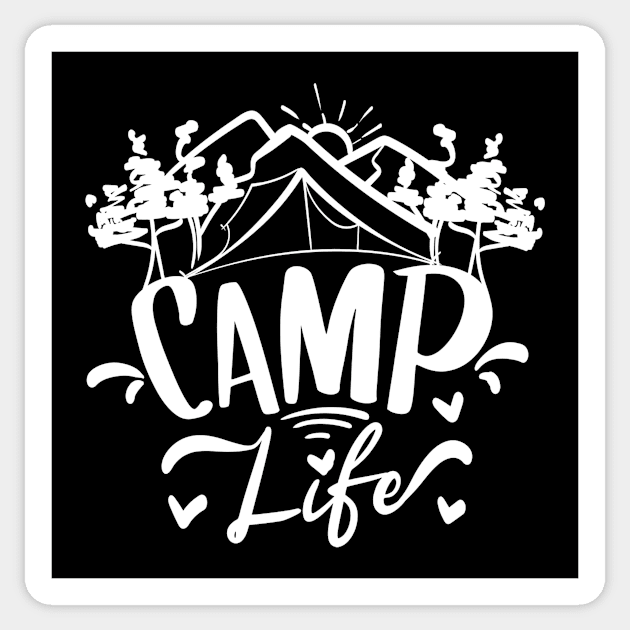 Camp Art Sticker by Alvd Design